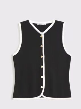Abercrombie Mara High-V LuxeLoft Sweater Vest